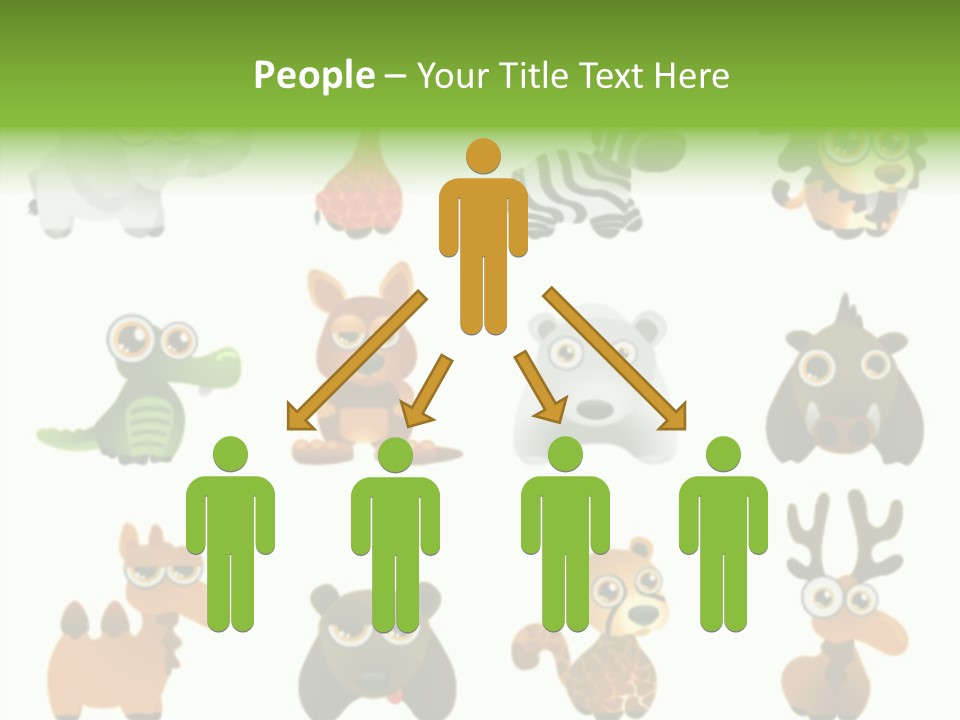 Black Animal Drawing PowerPoint Template