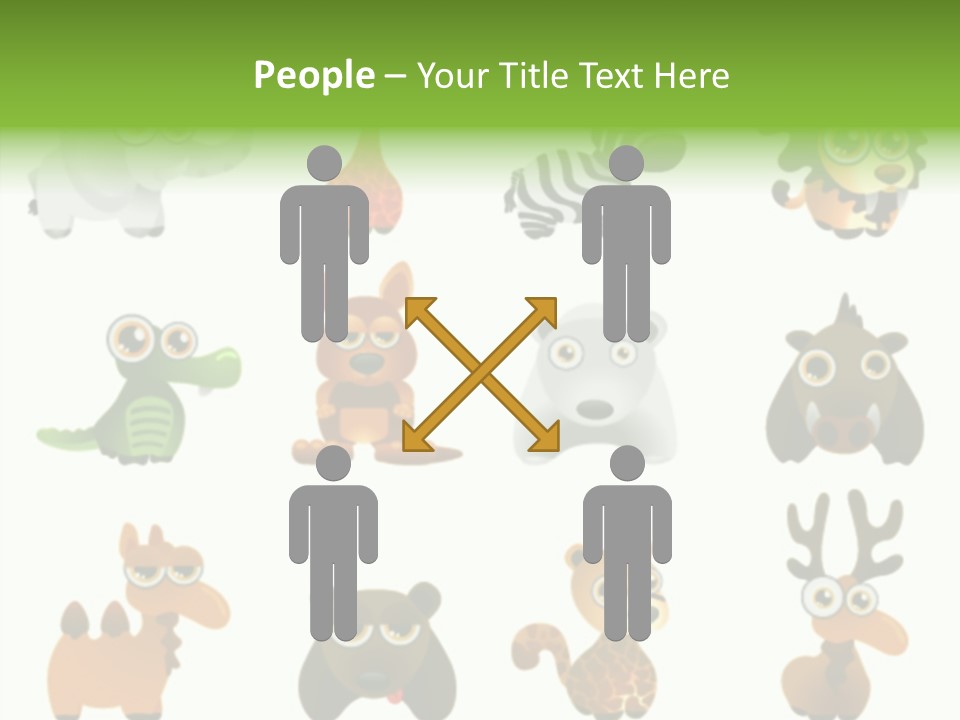 Black Animal Drawing PowerPoint Template