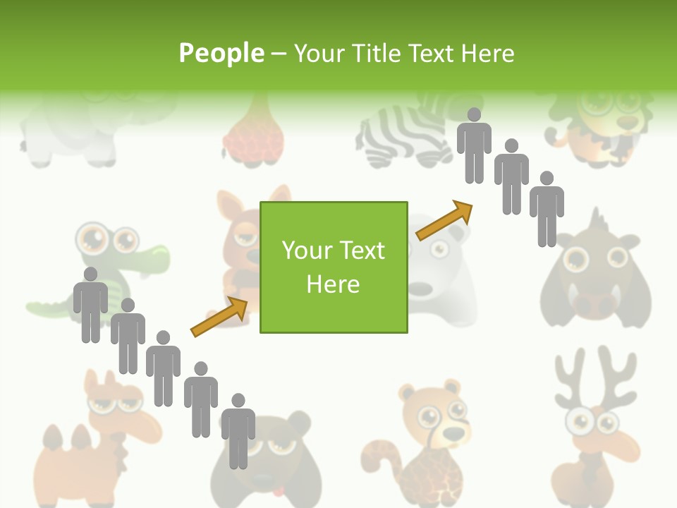 Black Animal Drawing PowerPoint Template