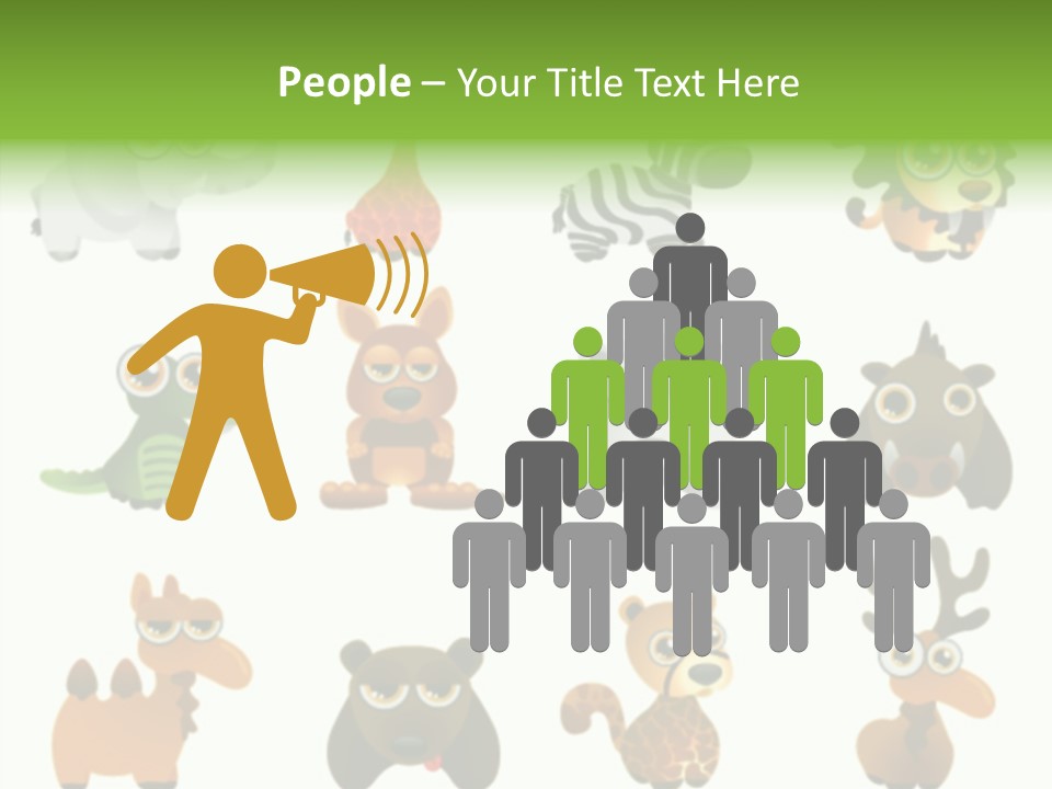 Black Animal Drawing PowerPoint Template