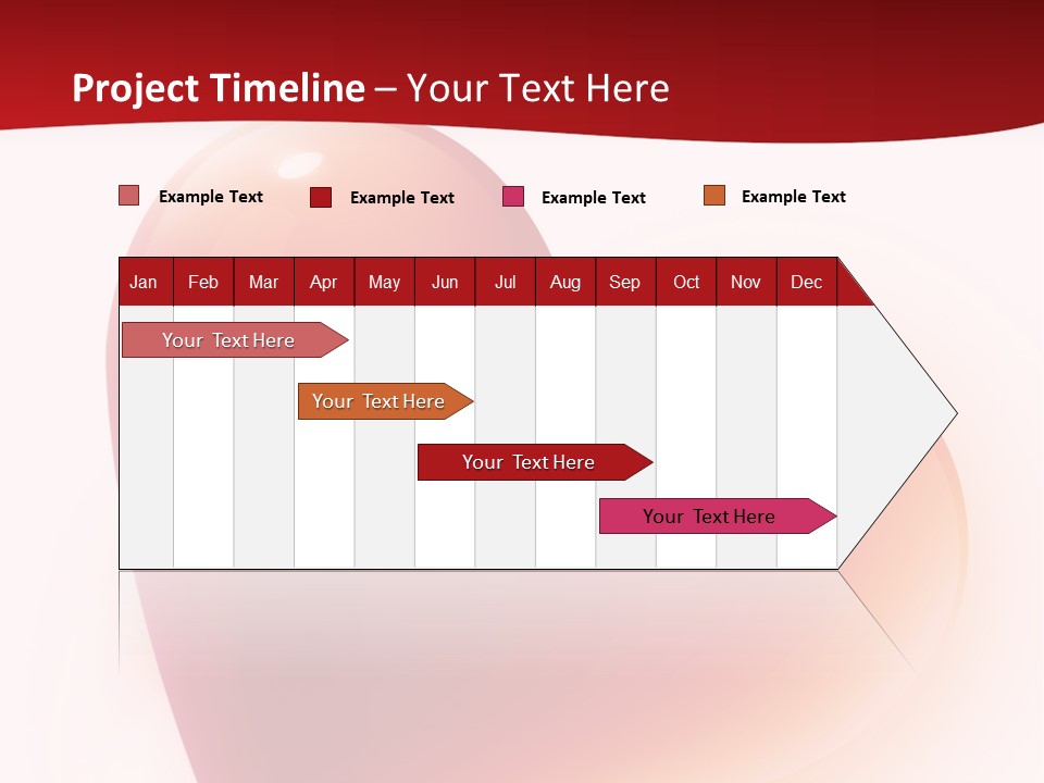 Two Red Hearts On A White And Red Background PowerPoint Template