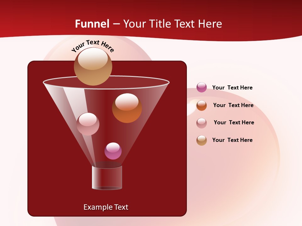 Two Red Hearts On A White And Red Background PowerPoint Template