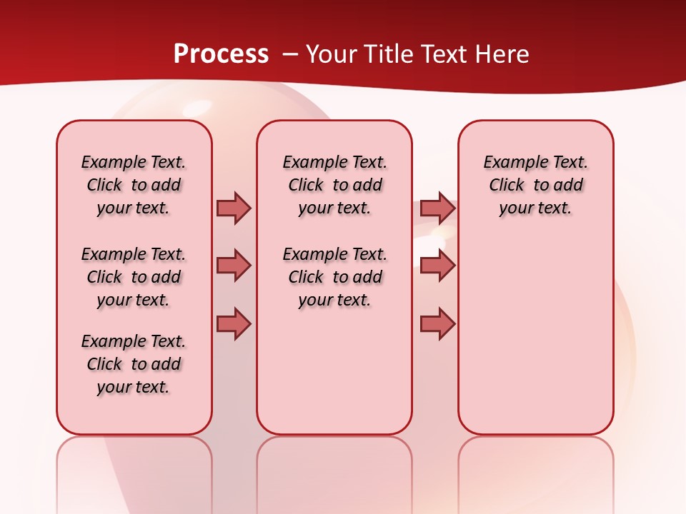 Two Red Hearts On A White And Red Background PowerPoint Template