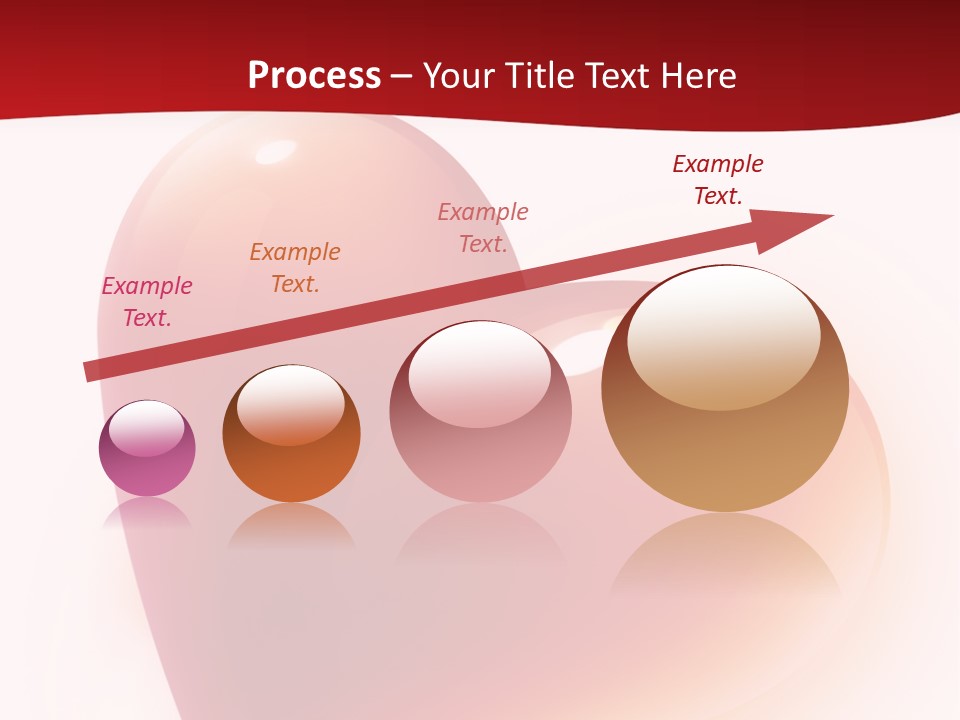 Two Red Hearts On A White And Red Background PowerPoint Template