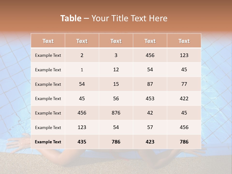 A Woman In A Hat Laying On The Side Of A Swimming Pool PowerPoint Template