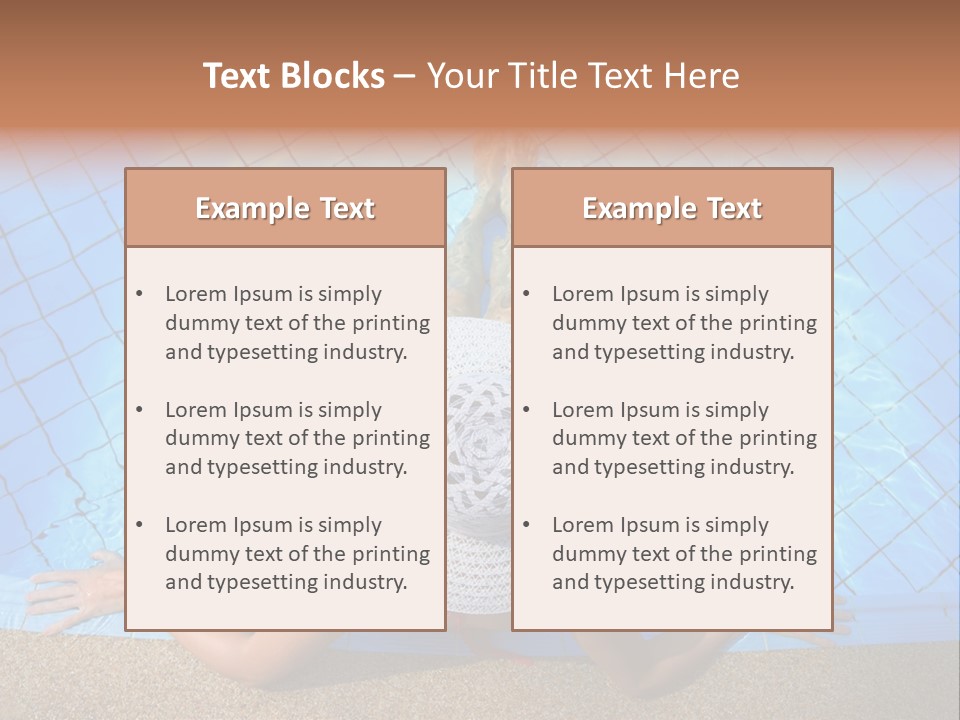 A Woman In A Hat Laying On The Side Of A Swimming Pool PowerPoint Template