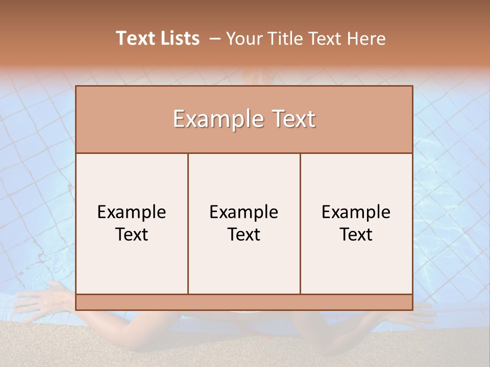 A Woman In A Hat Laying On The Side Of A Swimming Pool PowerPoint Template