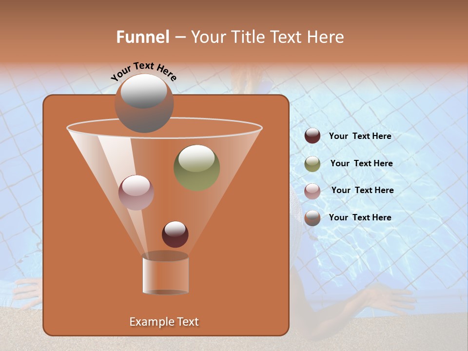 A Woman In A Hat Laying On The Side Of A Swimming Pool PowerPoint Template