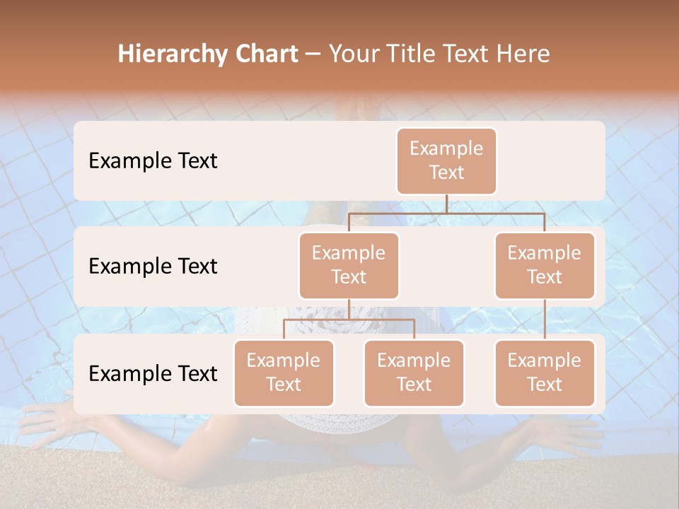 A Woman In A Hat Laying On The Side Of A Swimming Pool PowerPoint Template