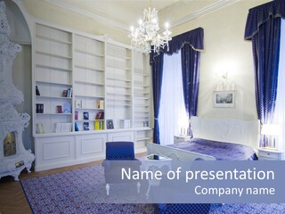 House Chateau Furniture PowerPoint Template