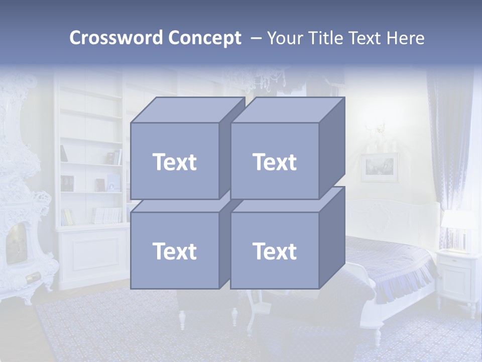 House Chateau Furniture PowerPoint Template