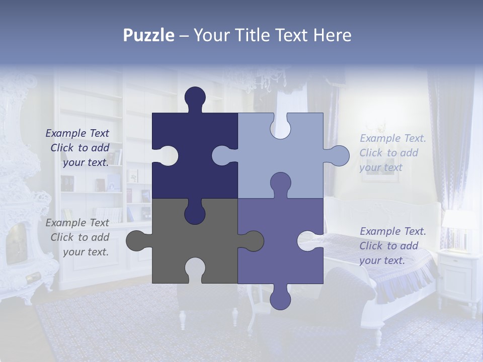 House Chateau Furniture PowerPoint Template