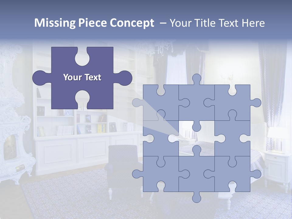 House Chateau Furniture PowerPoint Template