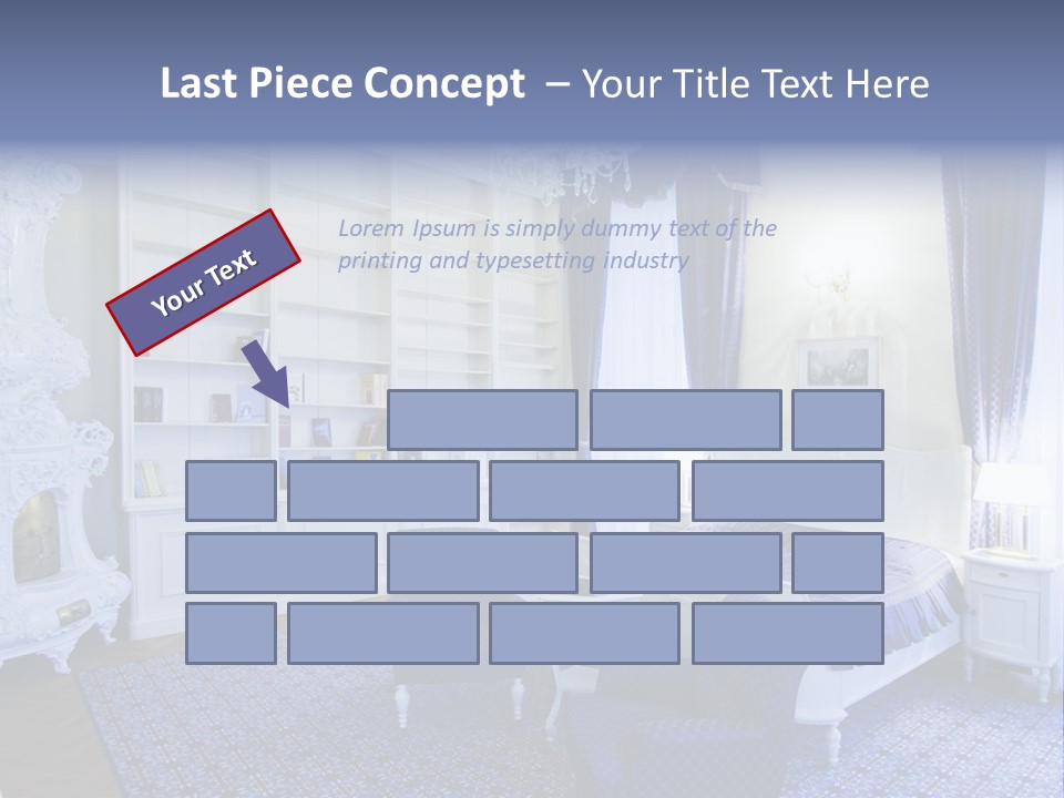 House Chateau Furniture PowerPoint Template