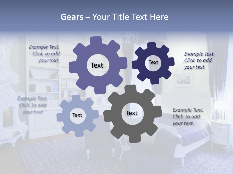 House Chateau Furniture PowerPoint Template