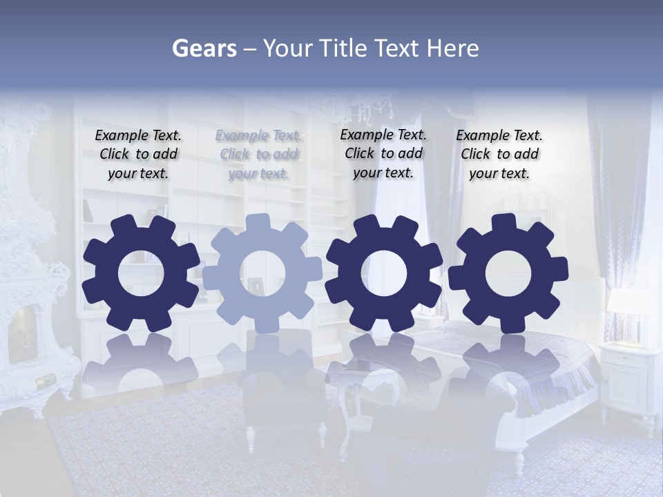 House Chateau Furniture PowerPoint Template