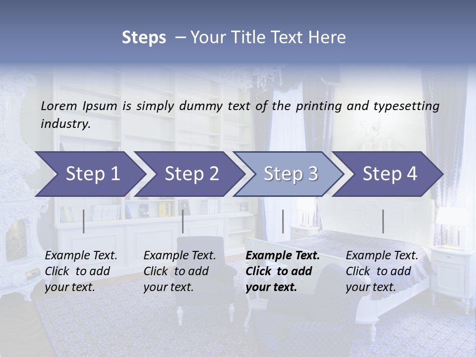 House Chateau Furniture PowerPoint Template