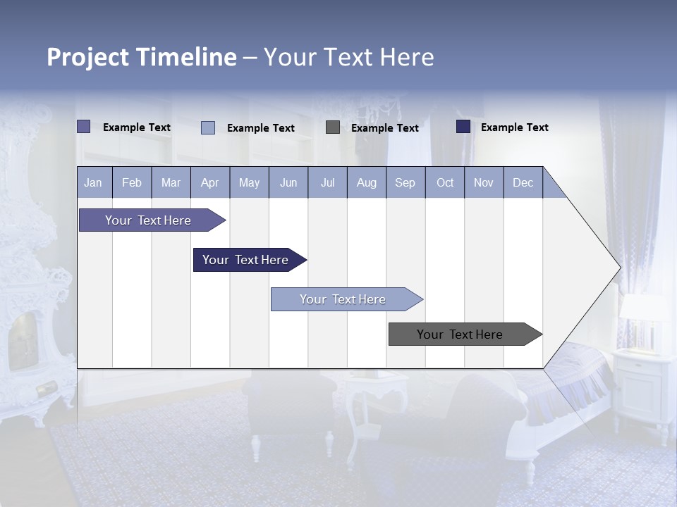 House Chateau Furniture PowerPoint Template