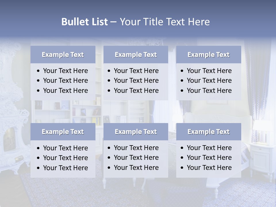 House Chateau Furniture PowerPoint Template