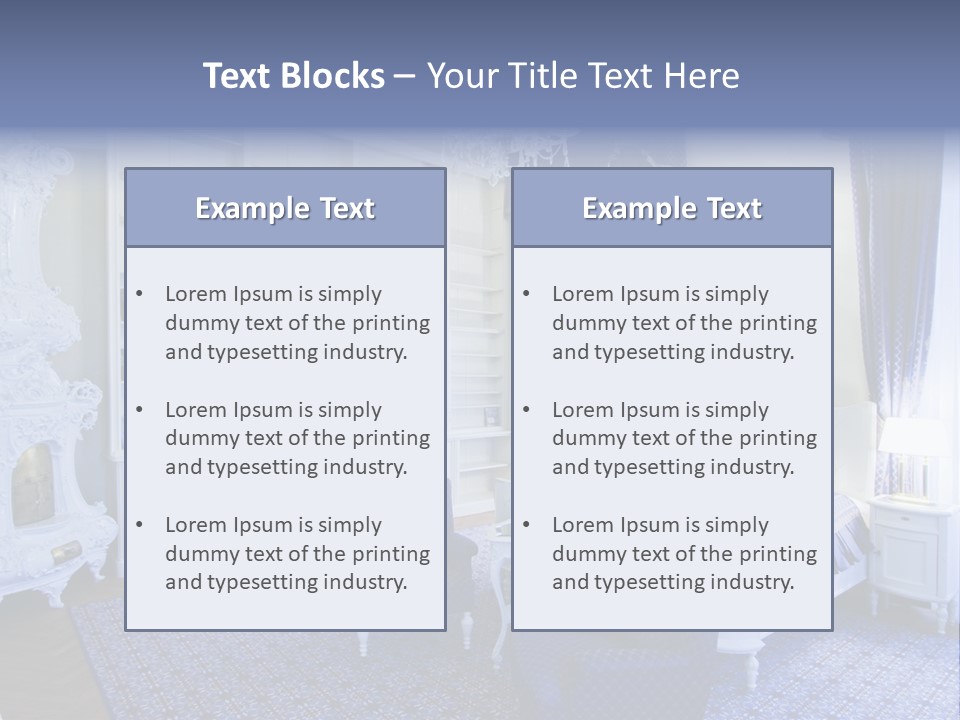 House Chateau Furniture PowerPoint Template