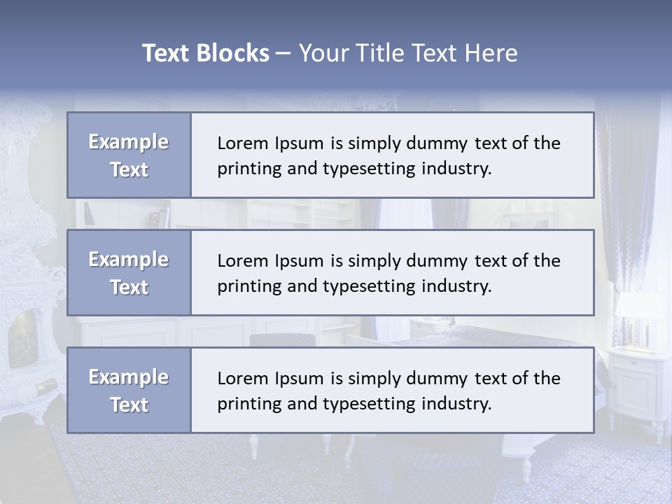 House Chateau Furniture PowerPoint Template