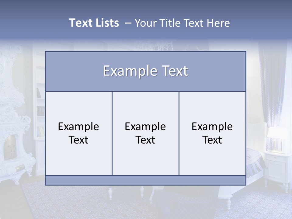 House Chateau Furniture PowerPoint Template