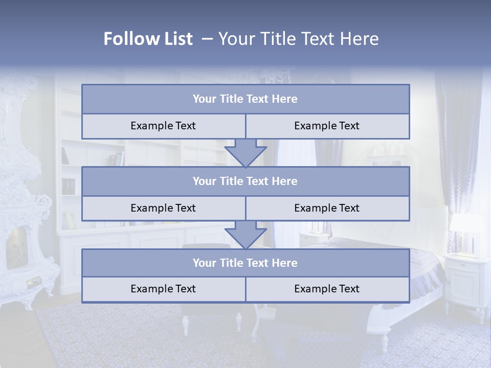 House Chateau Furniture PowerPoint Template