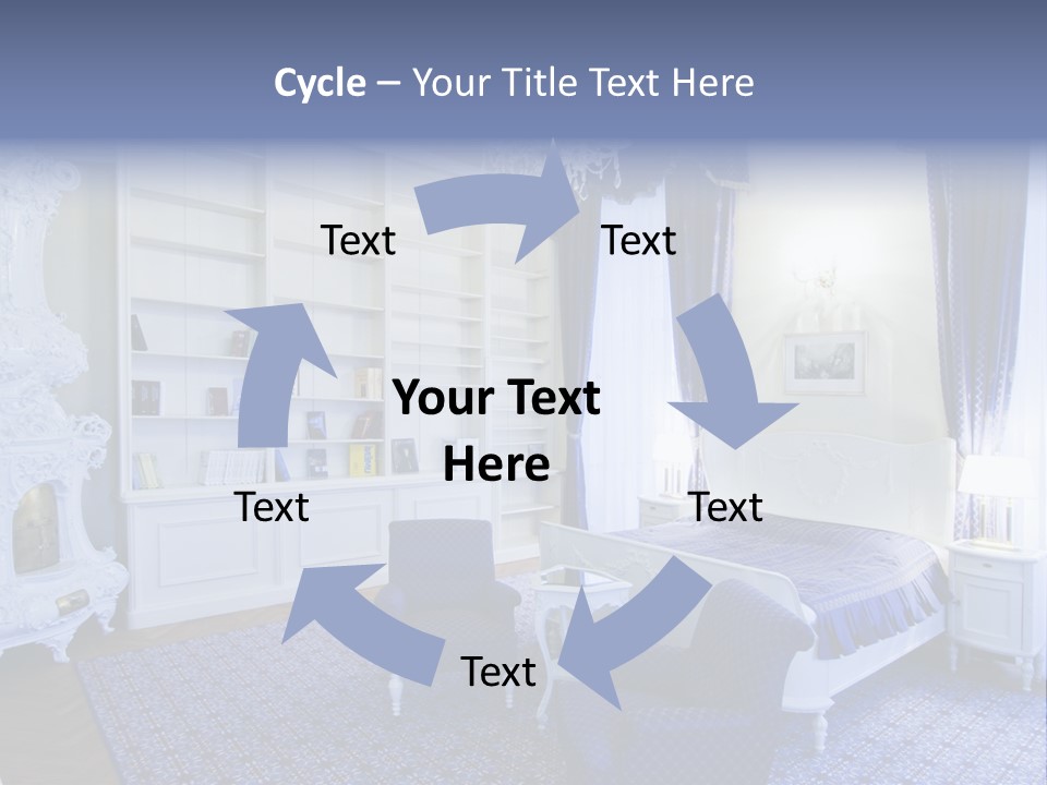 House Chateau Furniture PowerPoint Template