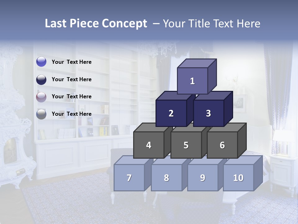 House Chateau Furniture PowerPoint Template