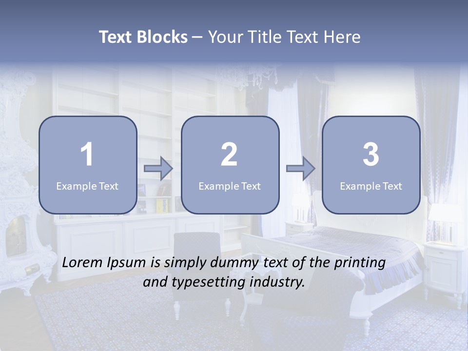 House Chateau Furniture PowerPoint Template