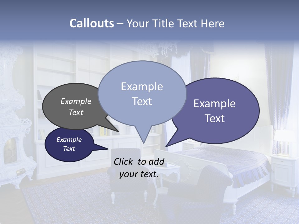 House Chateau Furniture PowerPoint Template