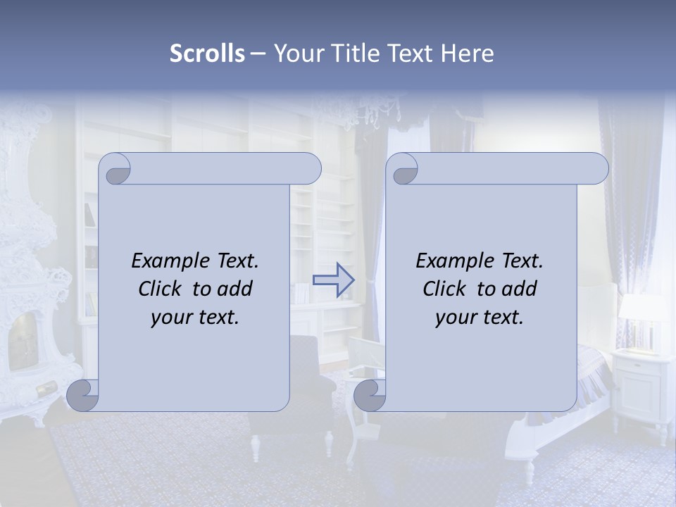 House Chateau Furniture PowerPoint Template