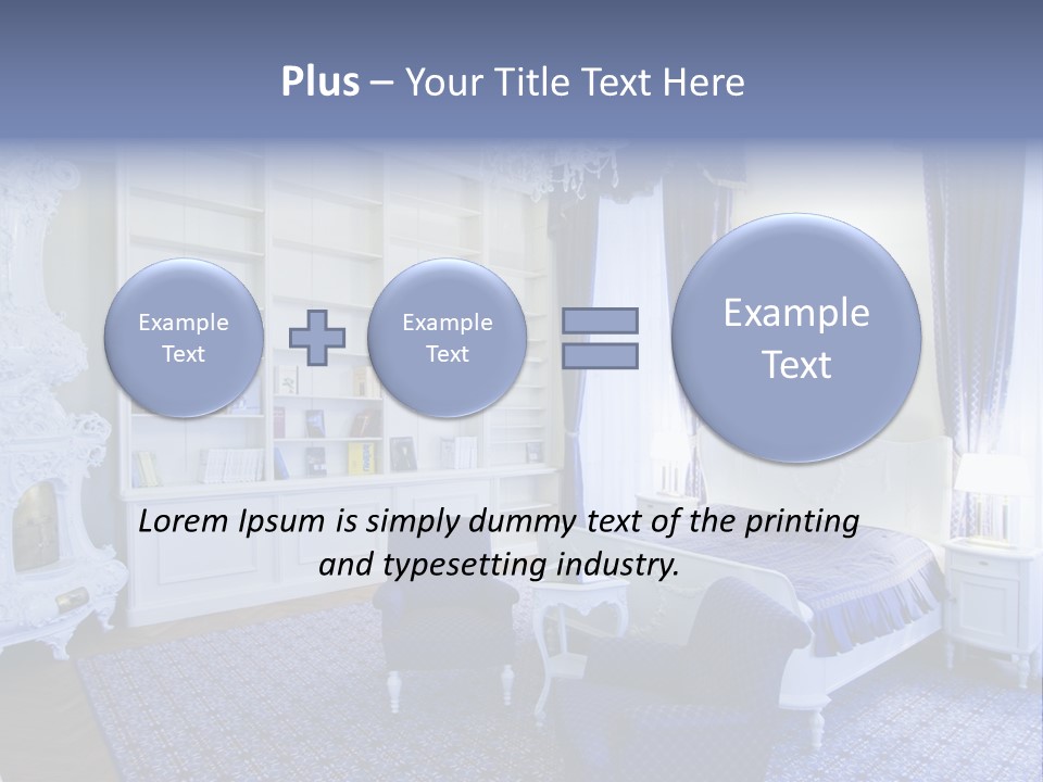 House Chateau Furniture PowerPoint Template