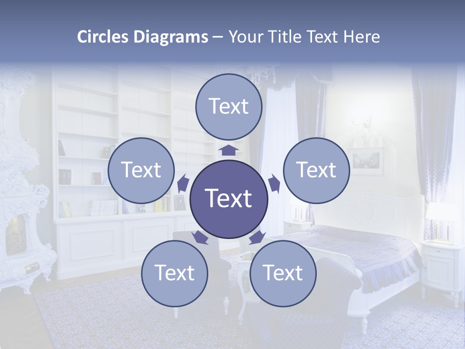 House Chateau Furniture PowerPoint Template