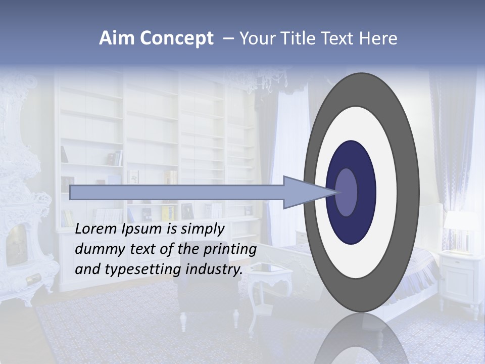 House Chateau Furniture PowerPoint Template