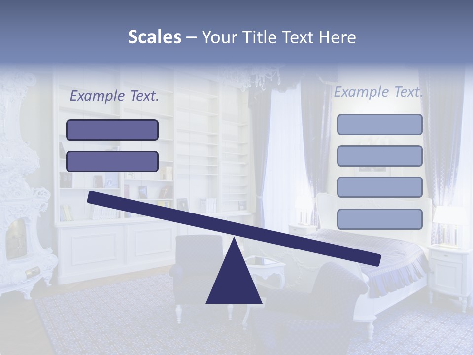 House Chateau Furniture PowerPoint Template