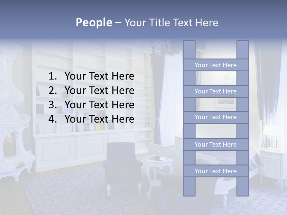 House Chateau Furniture PowerPoint Template