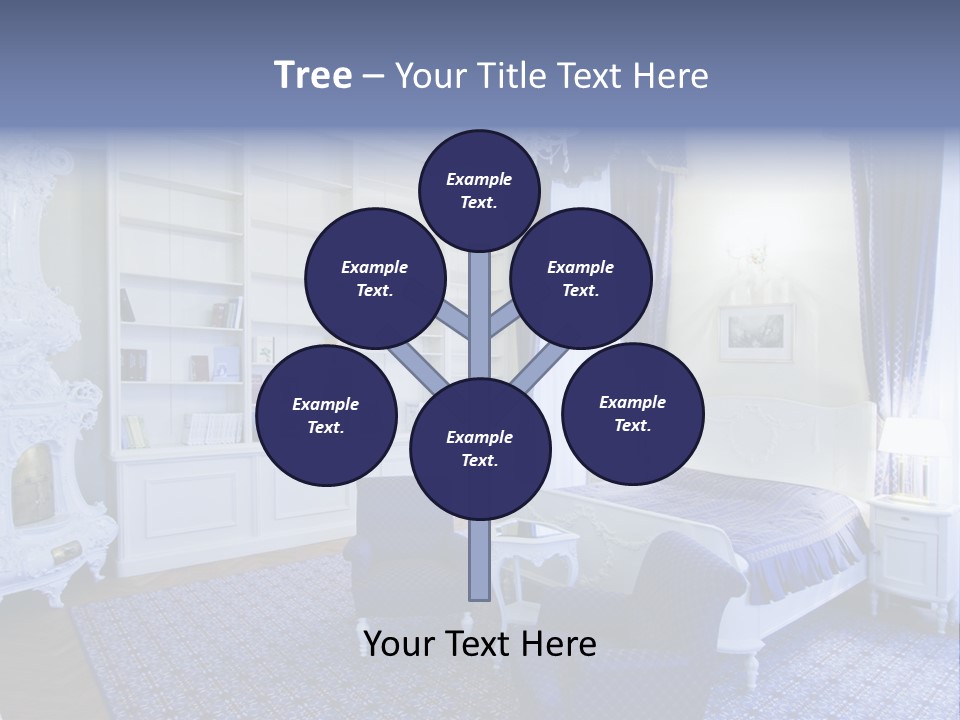 House Chateau Furniture PowerPoint Template