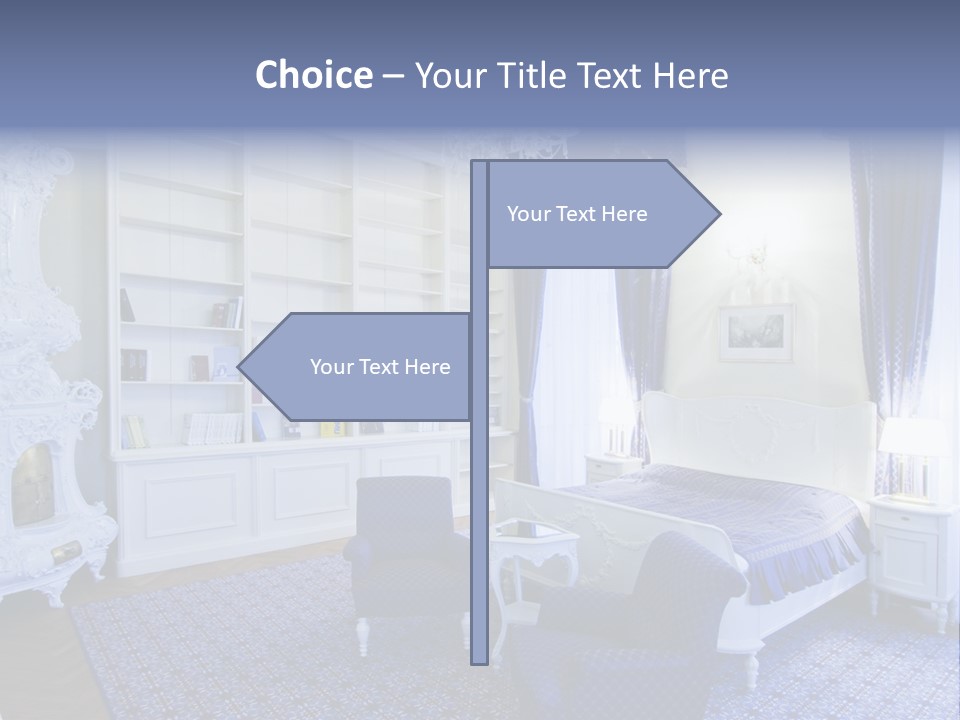 House Chateau Furniture PowerPoint Template