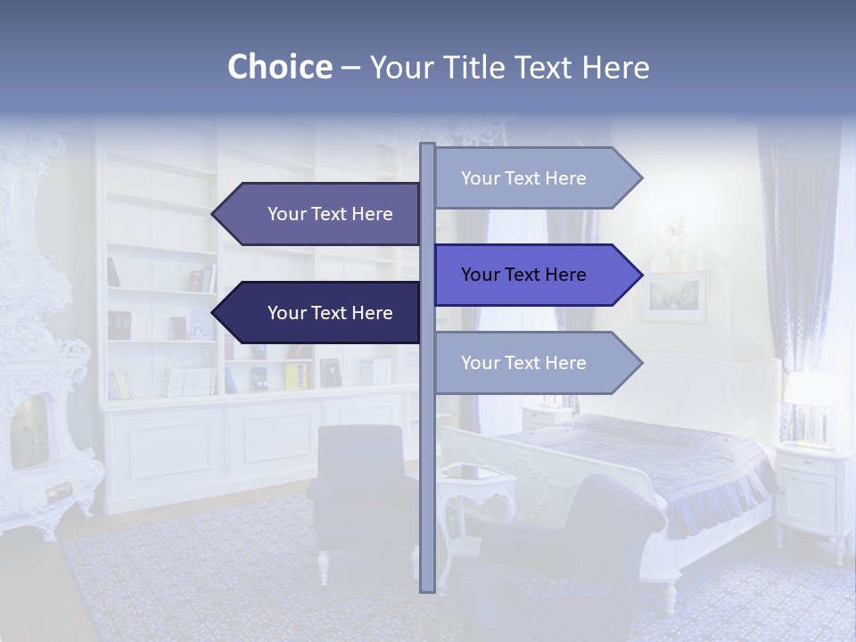 House Chateau Furniture PowerPoint Template
