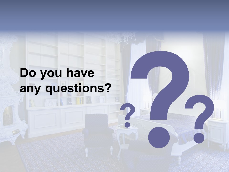 House Chateau Furniture PowerPoint Template