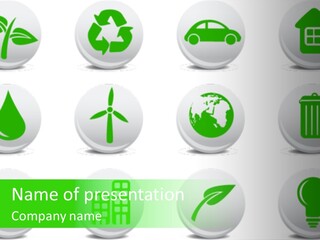 Globe Ecology Vehicle PowerPoint Template