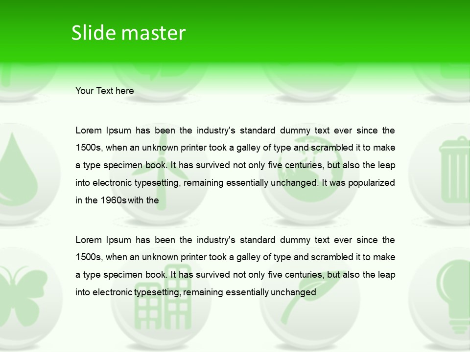 Globe Ecology Vehicle PowerPoint Template