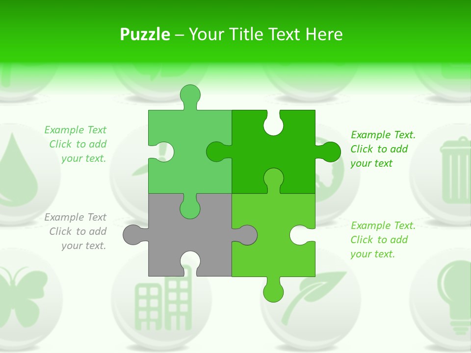 Globe Ecology Vehicle PowerPoint Template