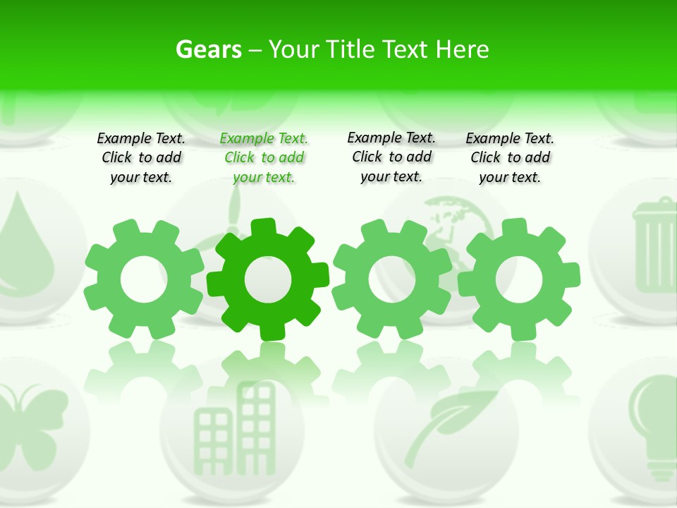 Globe Ecology Vehicle PowerPoint Template