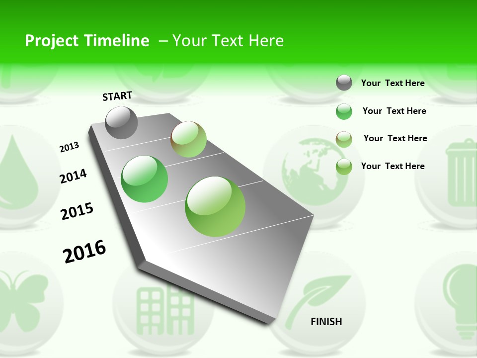 Globe Ecology Vehicle PowerPoint Template