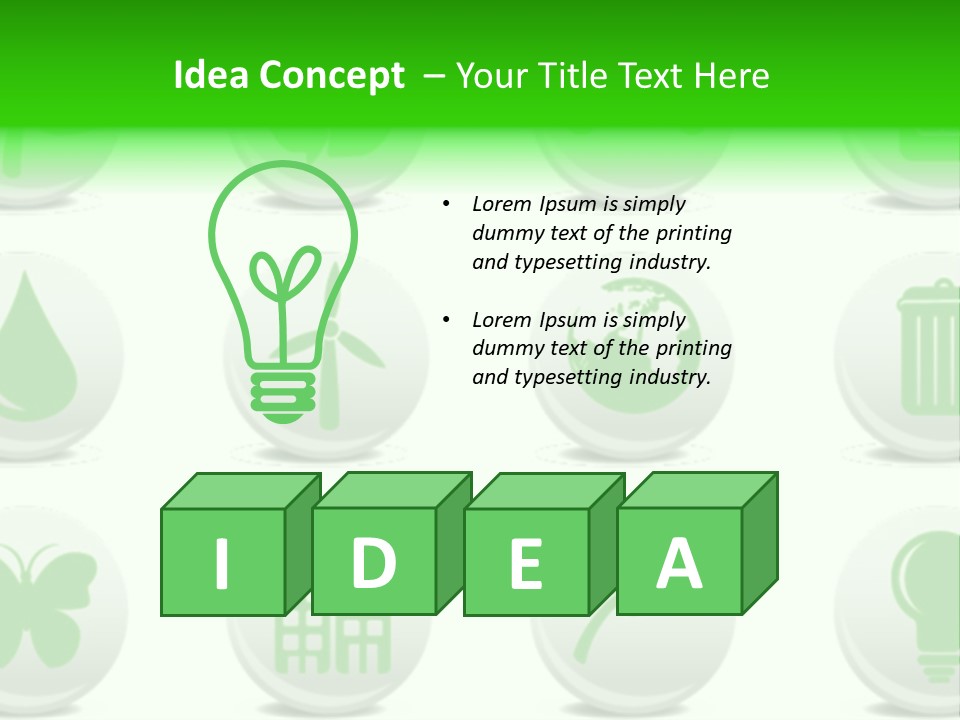 Globe Ecology Vehicle PowerPoint Template