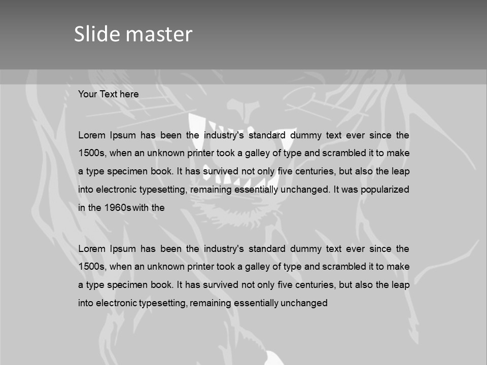 Furious Asian Hunter PowerPoint Template