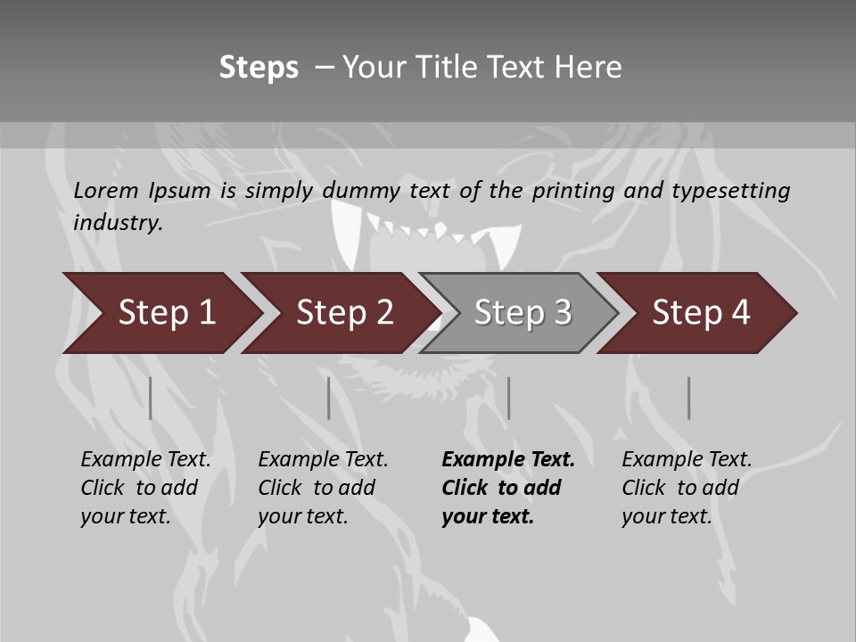 Furious Asian Hunter PowerPoint Template