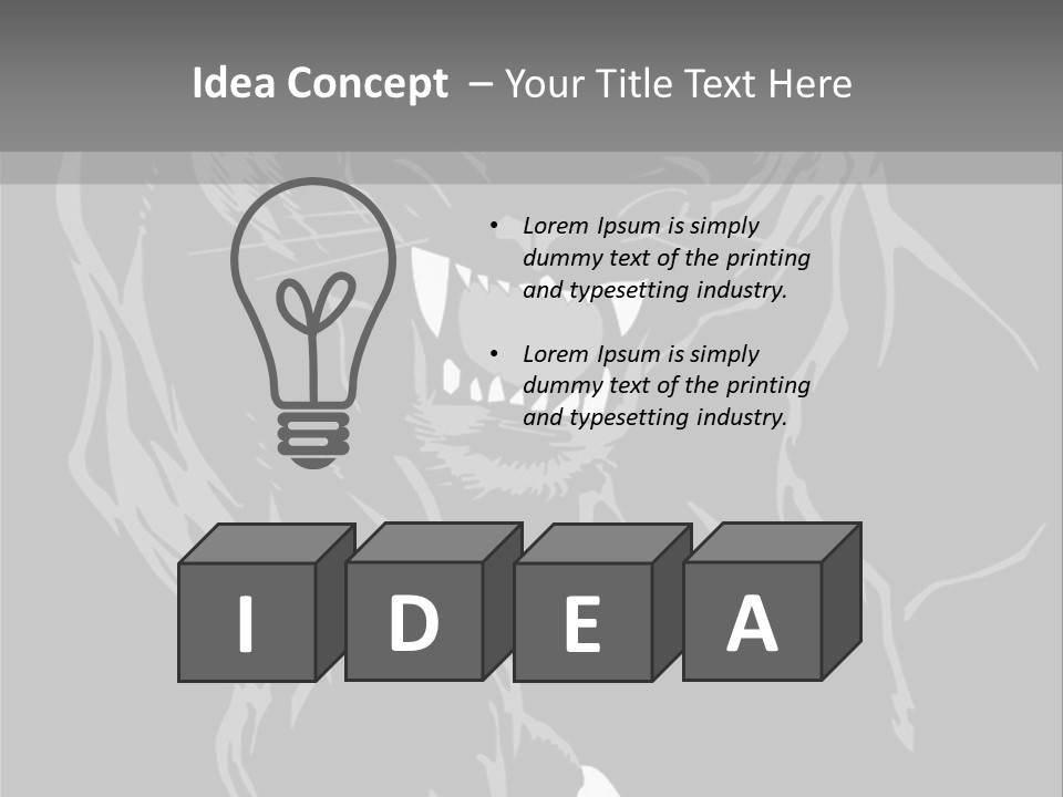 Furious Asian Hunter PowerPoint Template